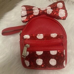 Disney Parks Loungefly Minnie Mouse Wristlet/Belt Bag